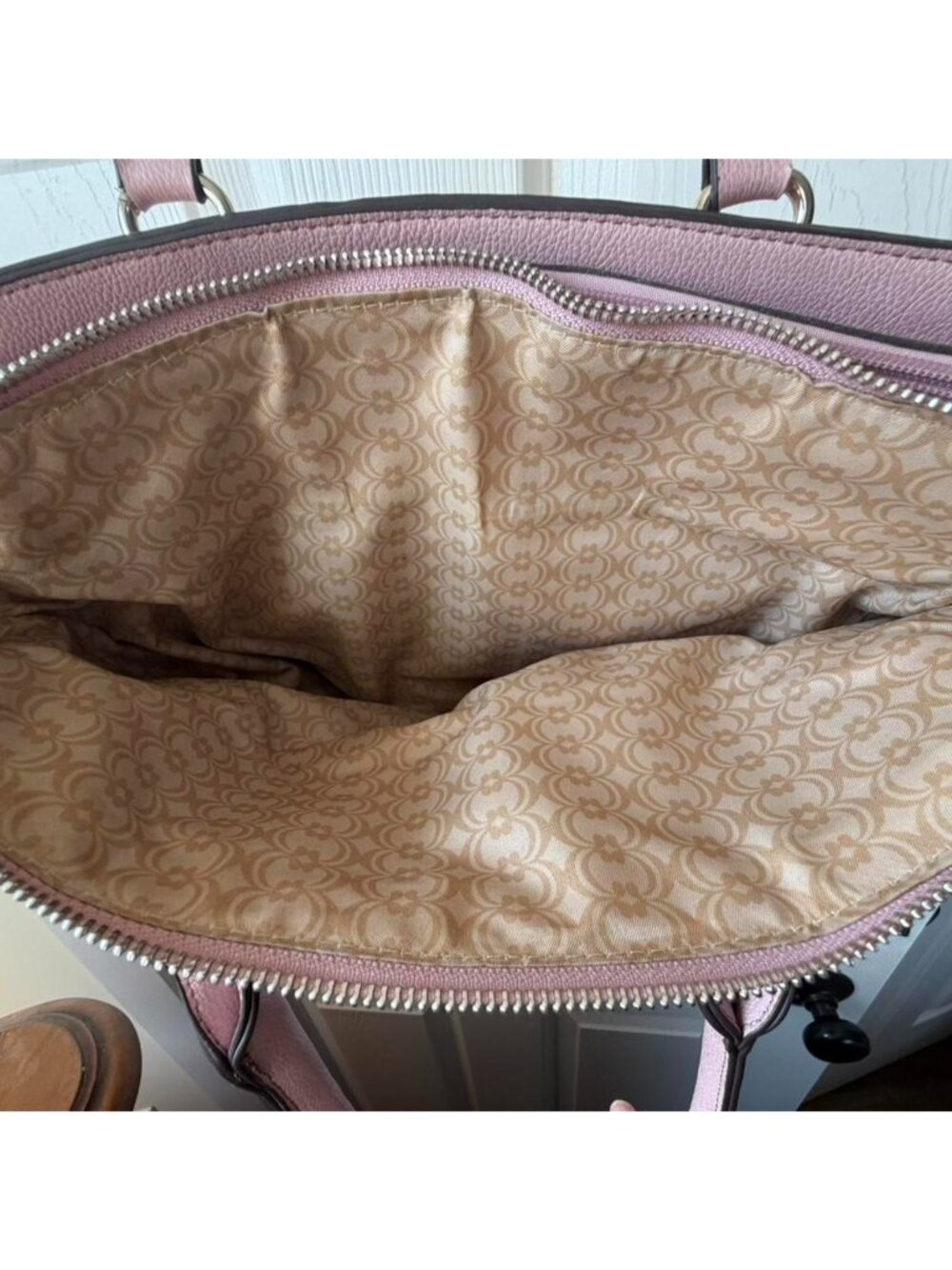 Charming Charlie Pink Satchel - Picture 6 of 8
